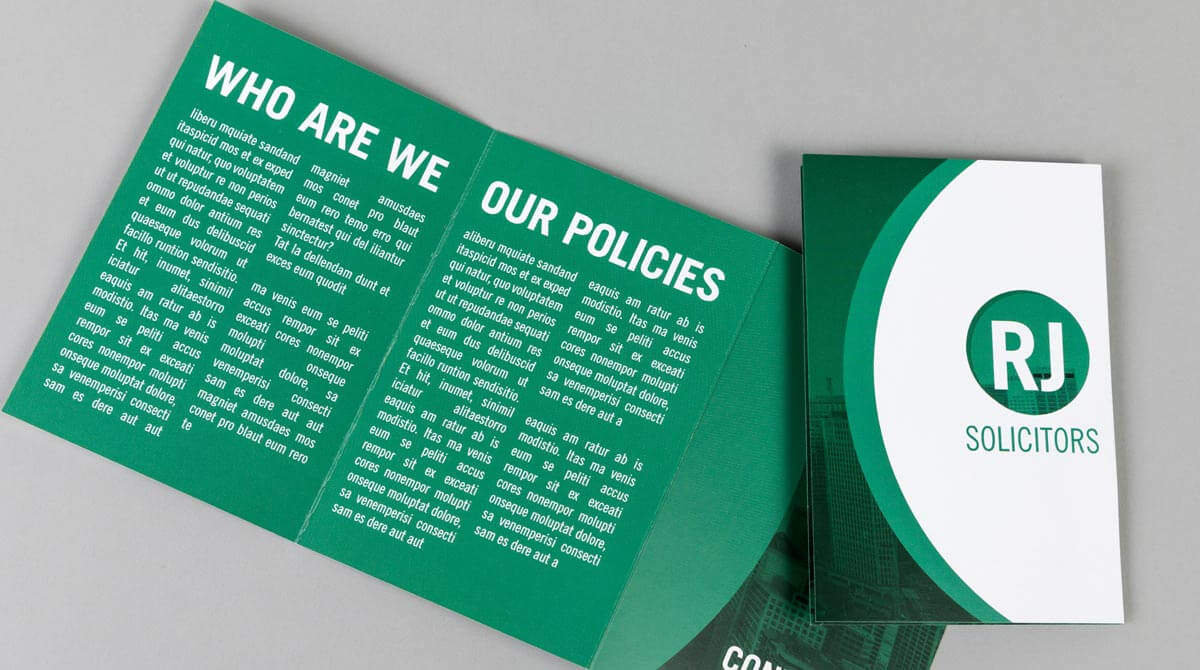 Same Day Printing Folded Leaflets